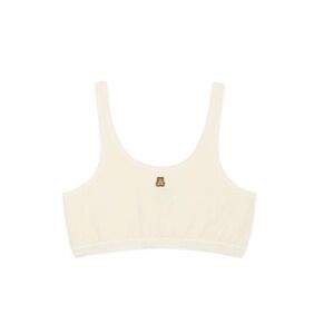 Teddy Fresh Cream Bralette with Bear Patch
